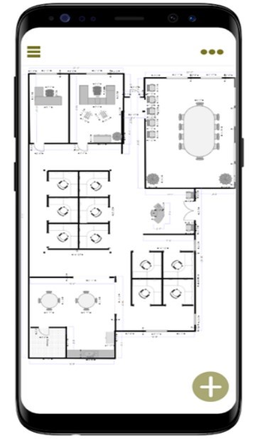 Floor plans can be uploaded to add context to the tracking solution.